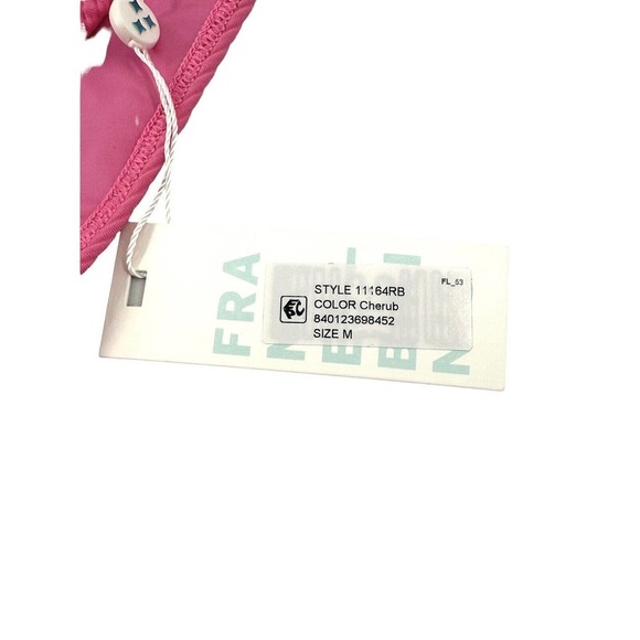 Frankies Bikinis Enzo Ribbed Cheeky Bikini Bottom Cherub Barbie Pink Medium New - Picture 10 of 13